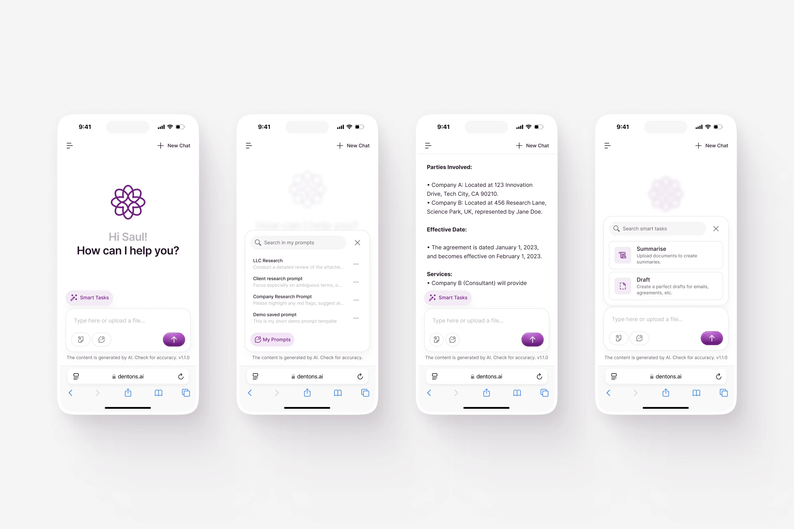 Dentons Project Screenshot